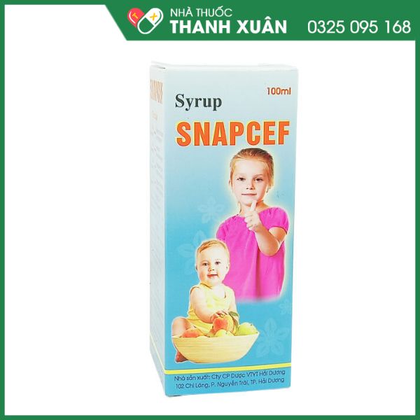 Siro Snapcef trị tiêu chảy, bổ sung kẽm